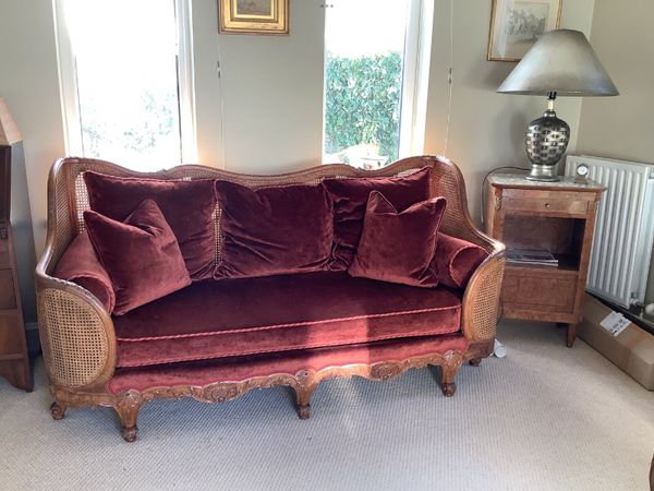 French BERGERE Sofa  by Jansen of Paris