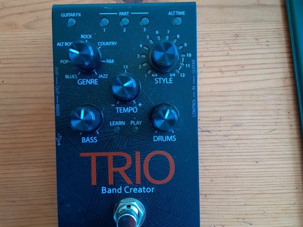 Trio drum and bass pedal