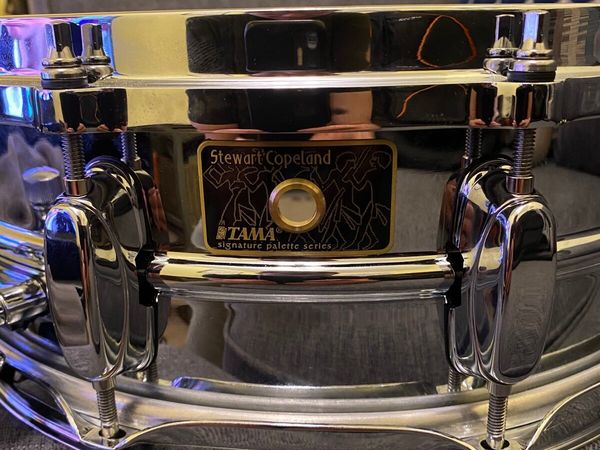 Tama 14x5 brass Stewart Copeland sig snare drum