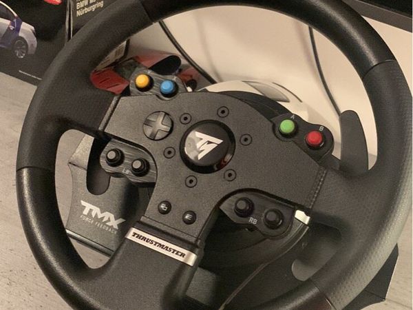 Thrustmaster TMX steering wheel & pedal set.