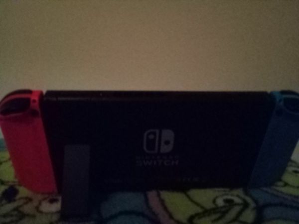 Nintendo switch with controller and a case