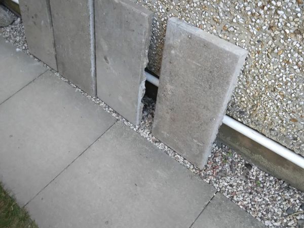 Concrete patio slabs