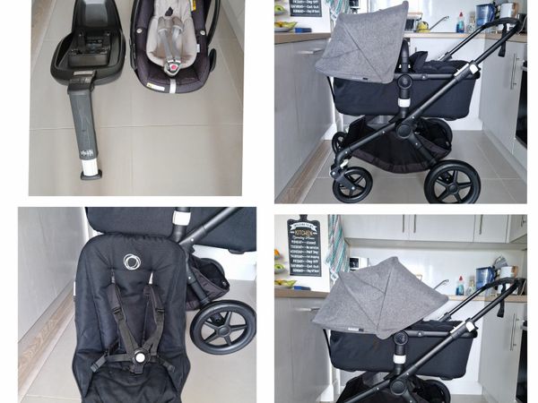 Bugaboo Fox with car seat and isofix base