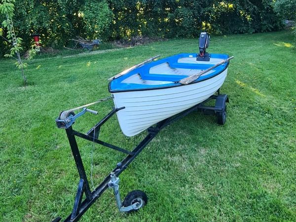 12ft boat + engine and trailer