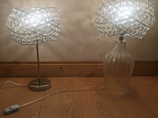 Modern Jewelled Twisted Table Lamps