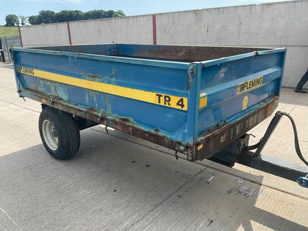 FLEMING TR4 10ft x 6ft DROPSIDE TIPPING TRAILER