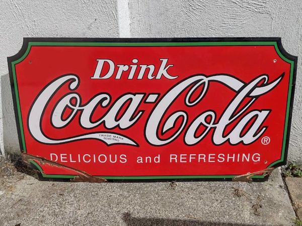 Vintage Coca Cola Enamel Sign
