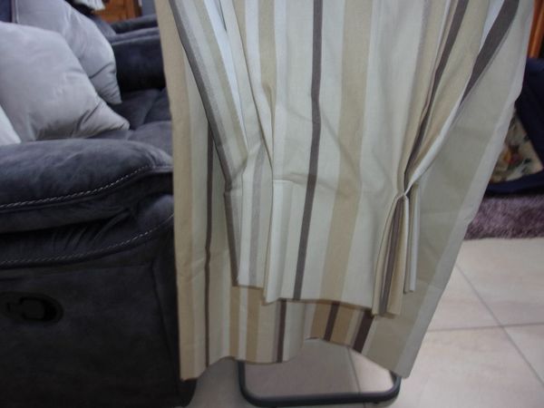 PAIR HEAVY LINED CURTAINS