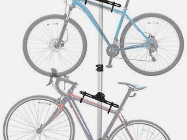 Telescope bicycle mount hanging system 2 bicycles