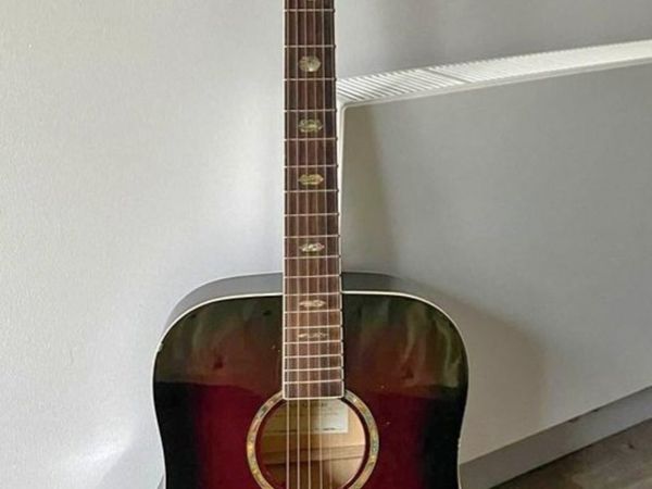 SX Custom Dreadnought Acoustic Guitar