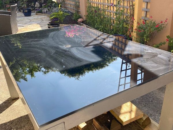 Glass top Patio table