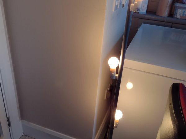 Tall 3 bulb floor lamp, no shade