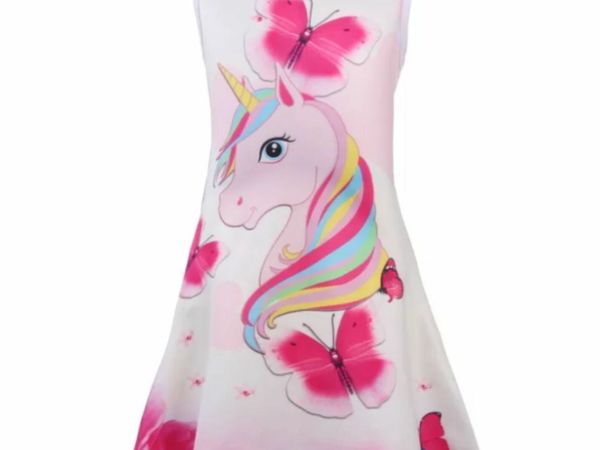 Unicorn dresses for girls 4-8 years