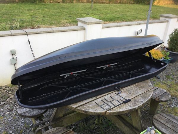 Large 2.3mThule top box,  opens both side with key