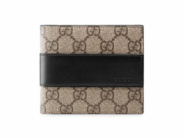 Gucci Double GG Logo Monogram Black Wallet