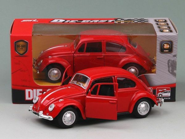 Classic VW Beetle 1967 - pull back model in Red