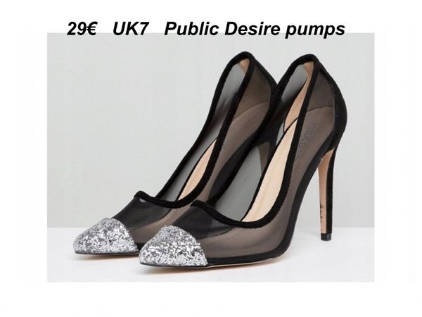 PUBLIC DESIRE pumps brocade Brand New Size UK 7