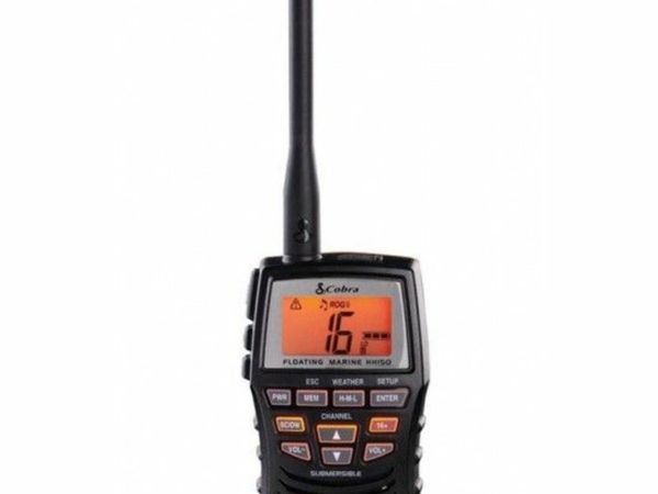 New unused Cobra HH150 Handheld VHF Marine Radio