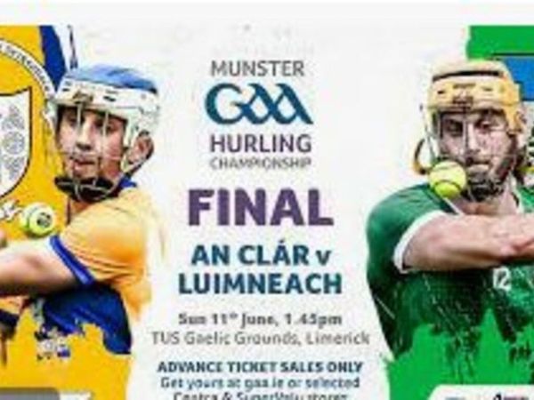 Munster hurling final x6 Championship ticketed