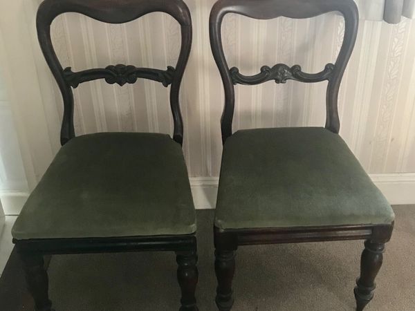 Mahogany Dining Chairs x 2