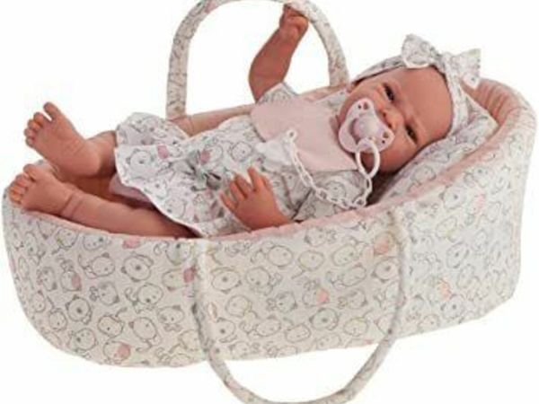 Beautiful Spanish Reborn doll with carry cot