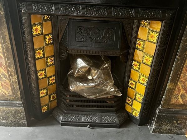Cast iron fireplace insert only