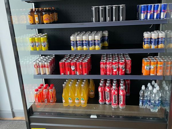Large display drinks fridge