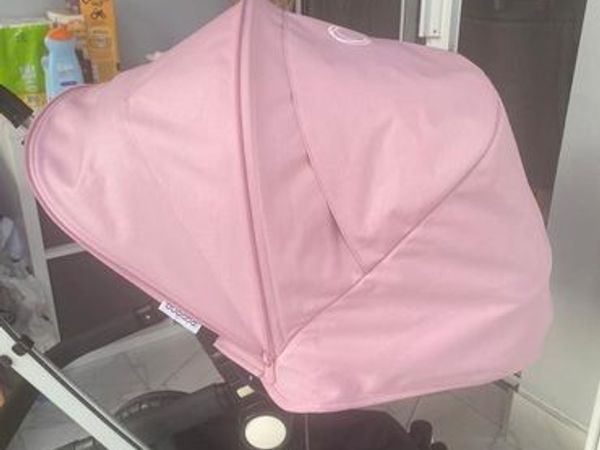 bugaboo pink extendable sun canopy