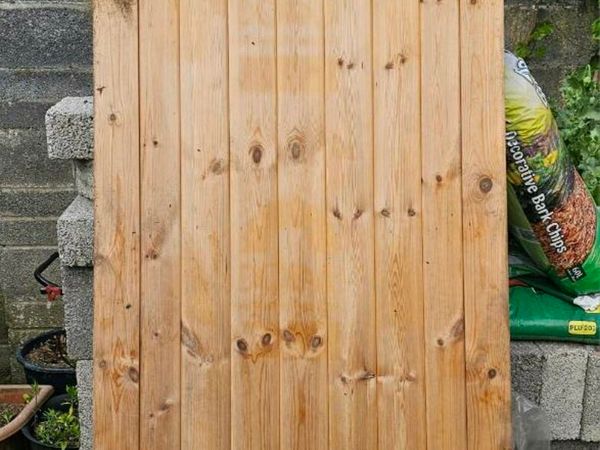 New wooden backdoor