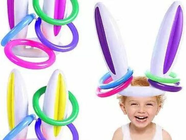 Colorful Infatable Bunny Hat Game