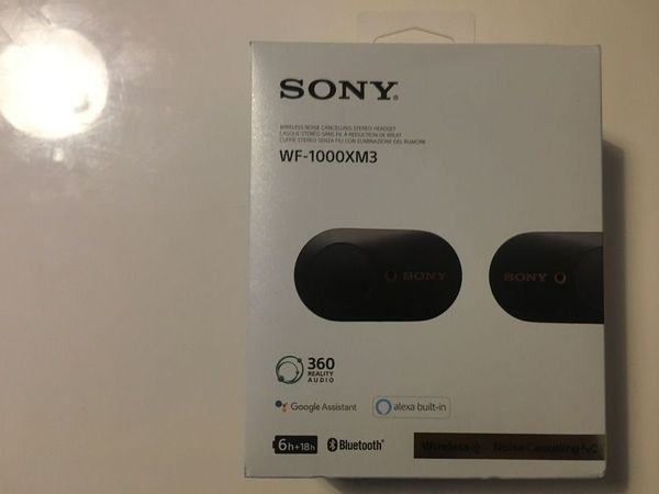 Sony xmf1000 xm3, noise cancelling.