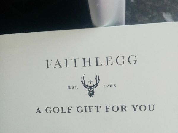 Golf voucher for faithlegg Golf course for a 4 bal