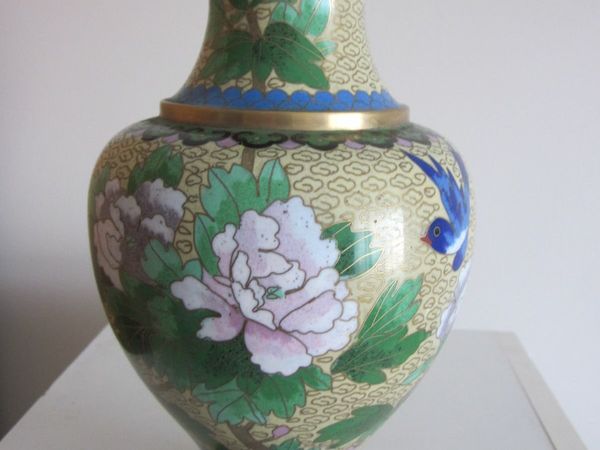 Vintage Chinese Cloisonne Posy Vase