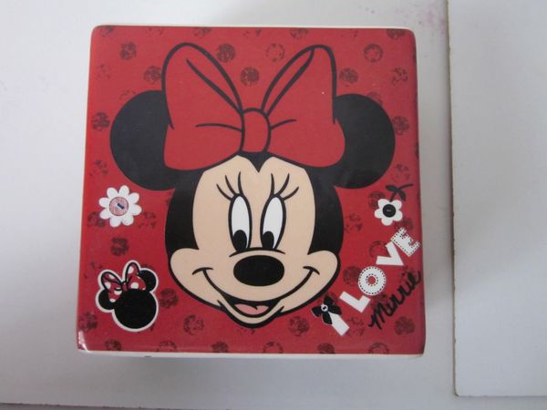 Disney I Love Minnie Vintage Porcelain Money Box