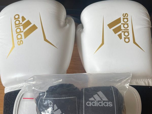 Adidas boxing gloves (14oz) with hand wraps (4m)