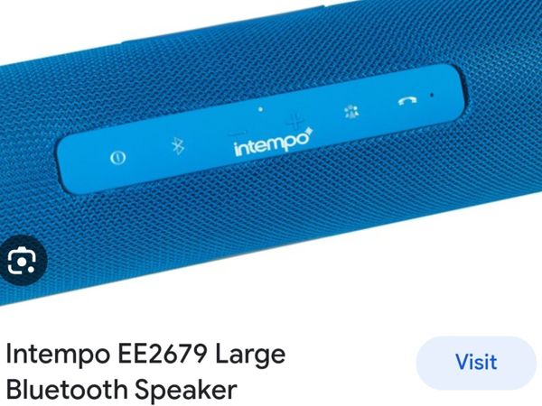 Intempo Blue Bluetooth speaker