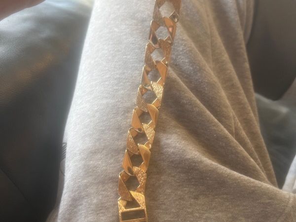 Mens 9ct gold bracelet