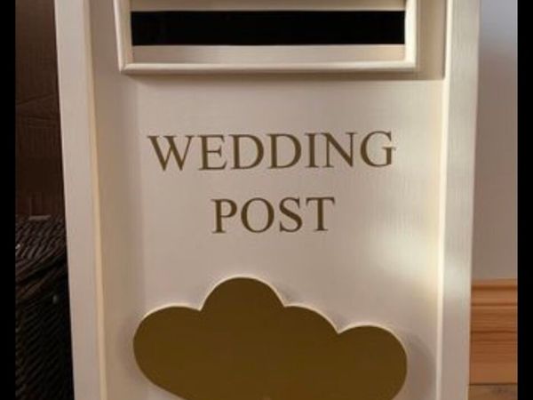 Secure wedding cards post box for hire