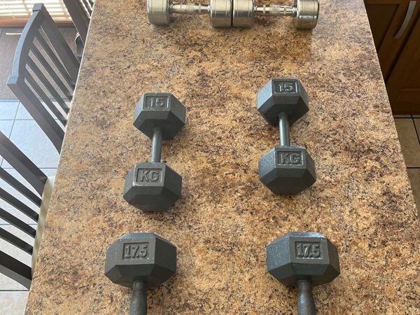 METAL DUMBBELL WEIGHTS COLLECTION!