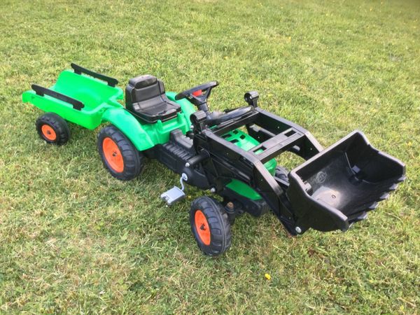 Kids tractor and trailer, falk toys brand