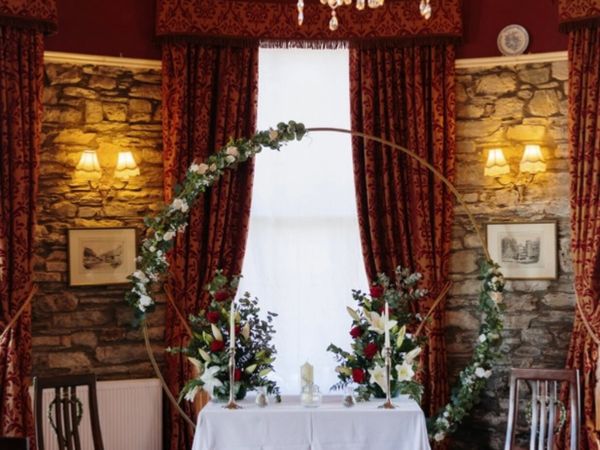 Wedding Arch with Faux Flowers