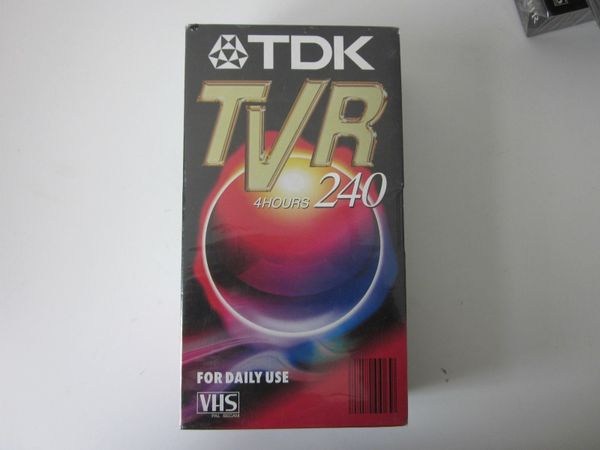 NewTwin Pack VHS TDK TVR 4 Hour Video Casette Tap