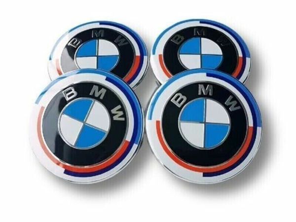 BMW ALLOY WHEEL CENTRE HUB CAPS x4 68mm 1/2/3/4/5