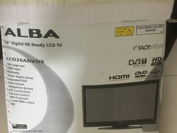 26" Digital LCD TV has built-in CD & DVD Player