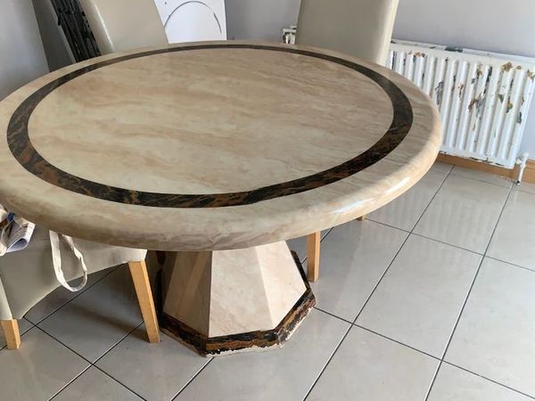 Marble Dining Table and four chairs