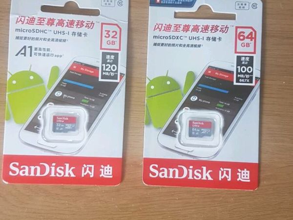SanDisk 32gb & 64gb Micro SD Cards