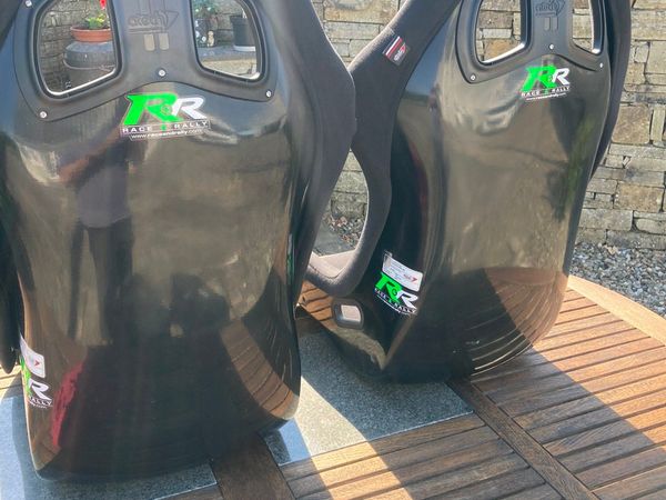 2 x Atech Rally seats and seat mounts