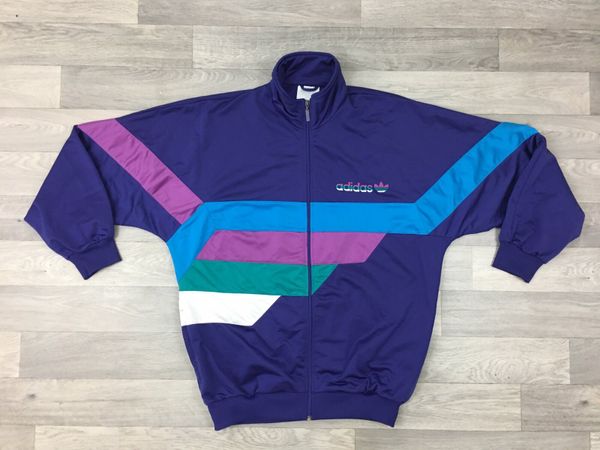 Vintage 90s Adidas Colour Block Track Jacket L