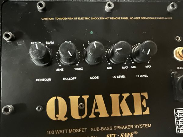REL QUAKE SUBWOOFER- Great bass !