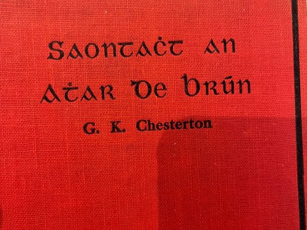 G.K Chesterton -  1937. First Irish Edition.